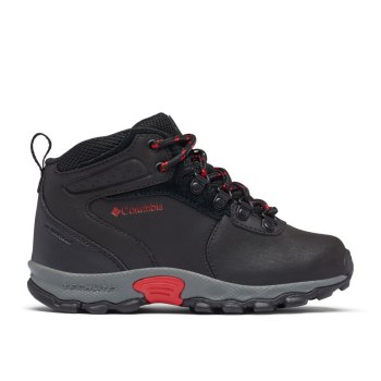 Columbia Newton Ridge Waterproof, Botas De Montaña Negros Azules Rojos Para Niño | 725869-PHW